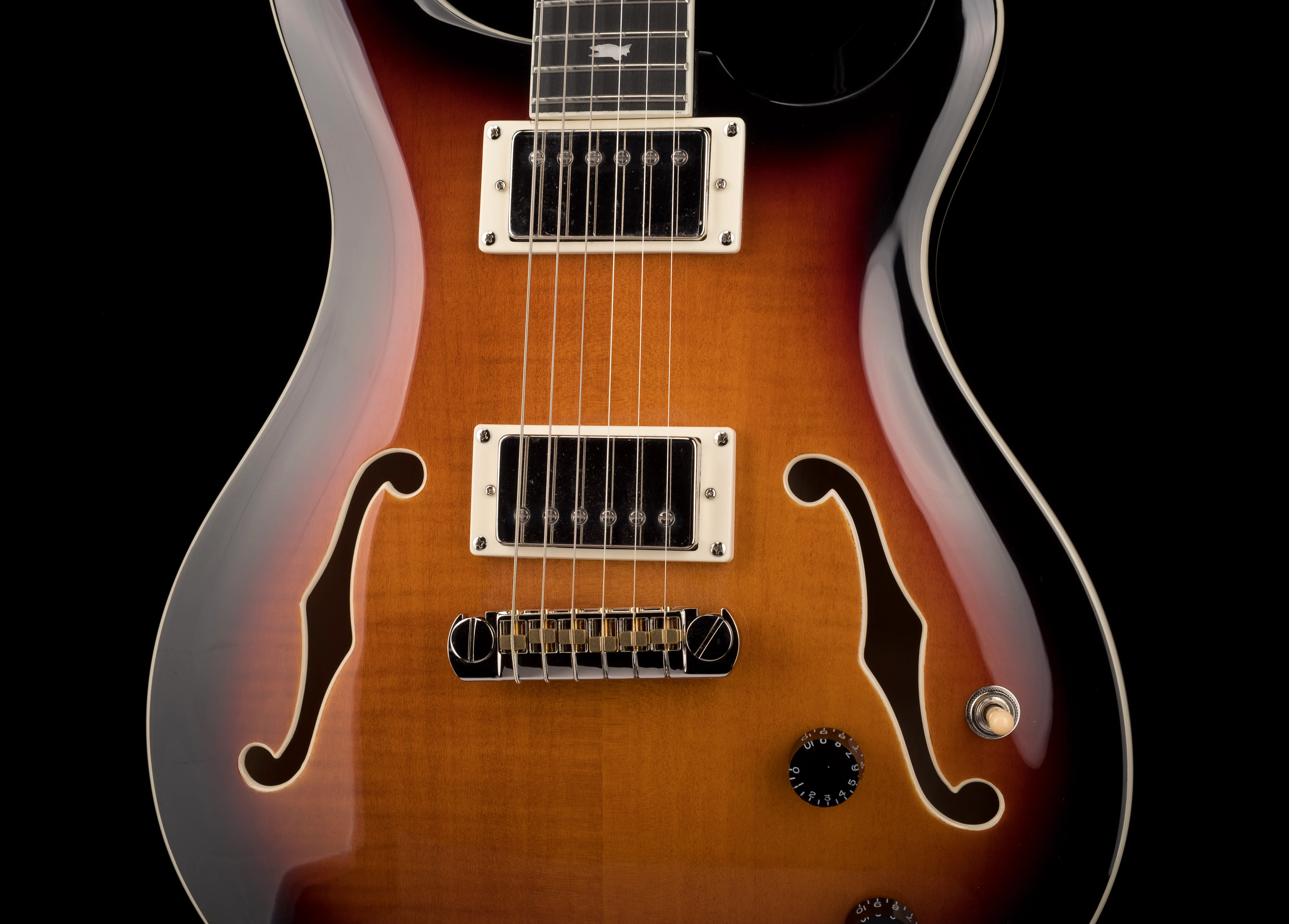 PRS SE Hollowbody II Tricolor Sunburst with Case - Image 5