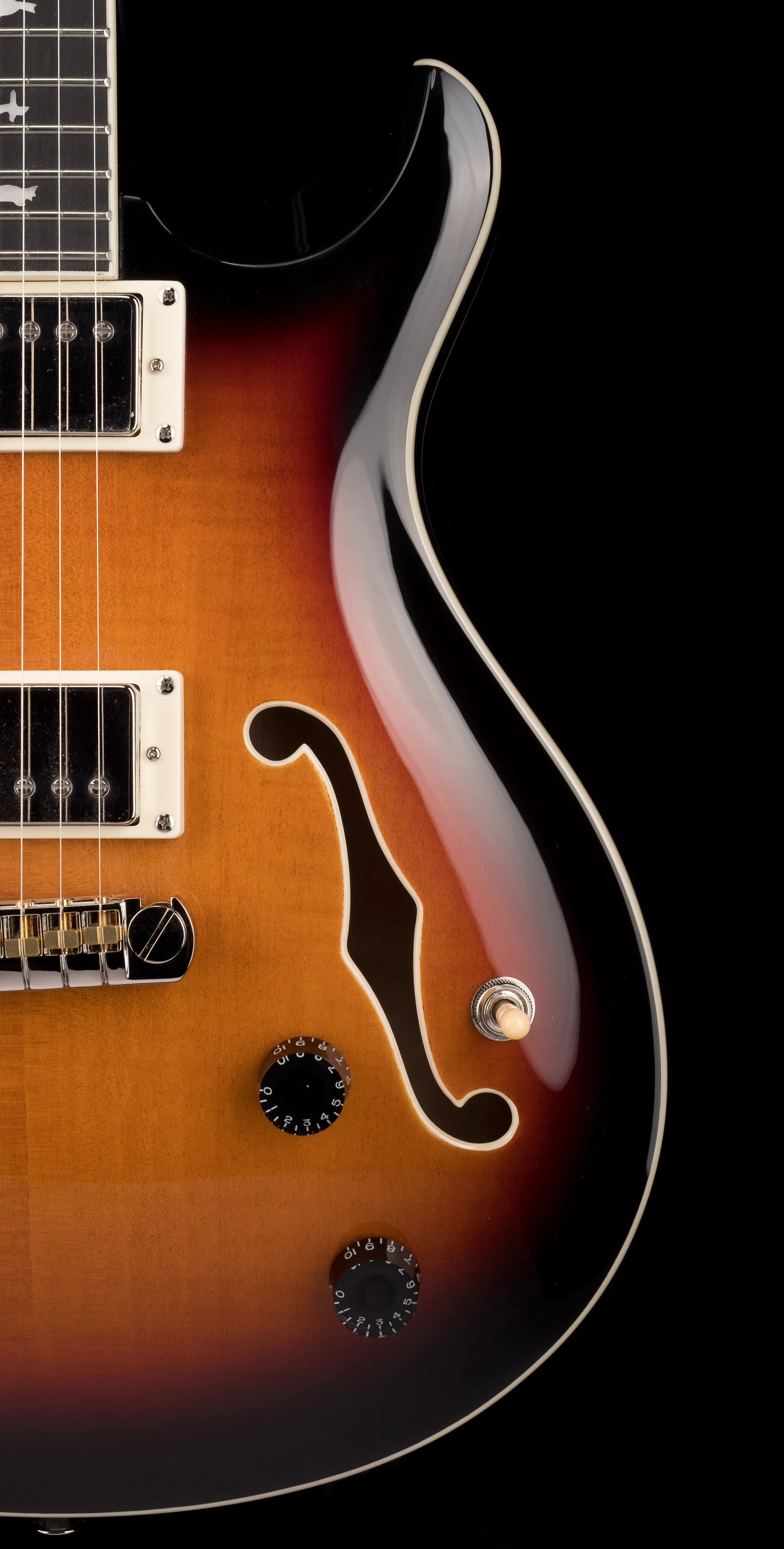 PRS SE Hollowbody II Tricolor Sunburst with Case - Image 8