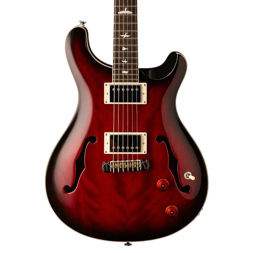 PRS SE Hollowbody Standard Fire Red Burst Electric Guitar
