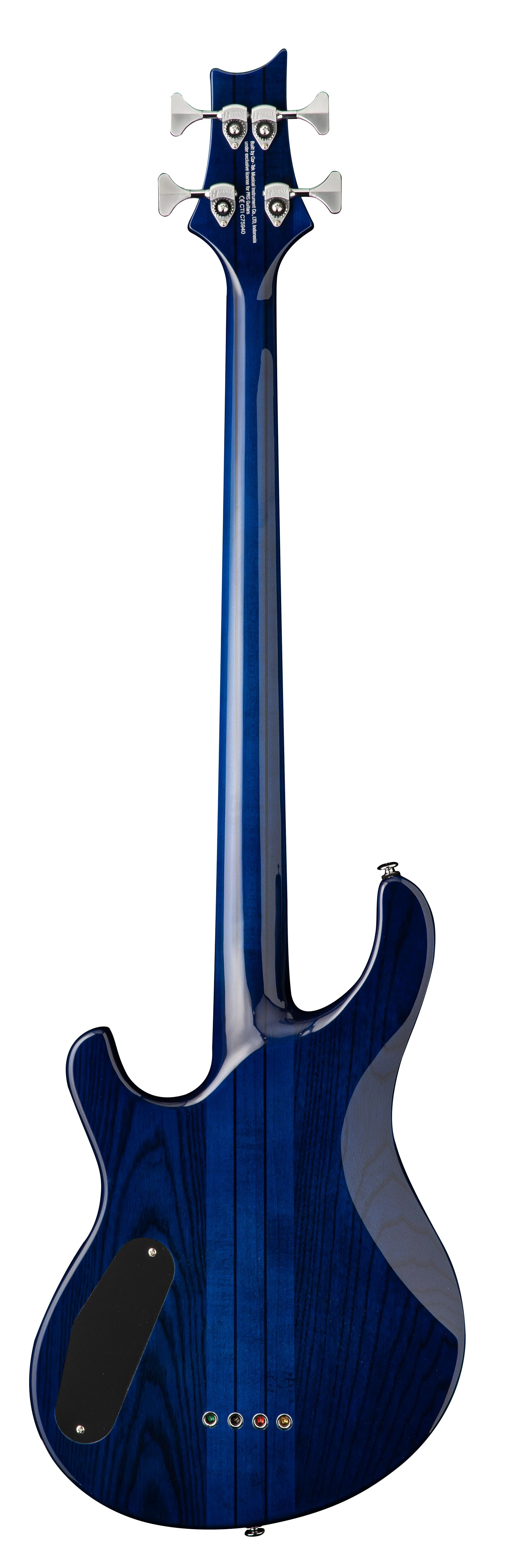 PRS SE Kingfisher Bass Faded Blue Wrap Around Burst With Gig Bag - Image 4