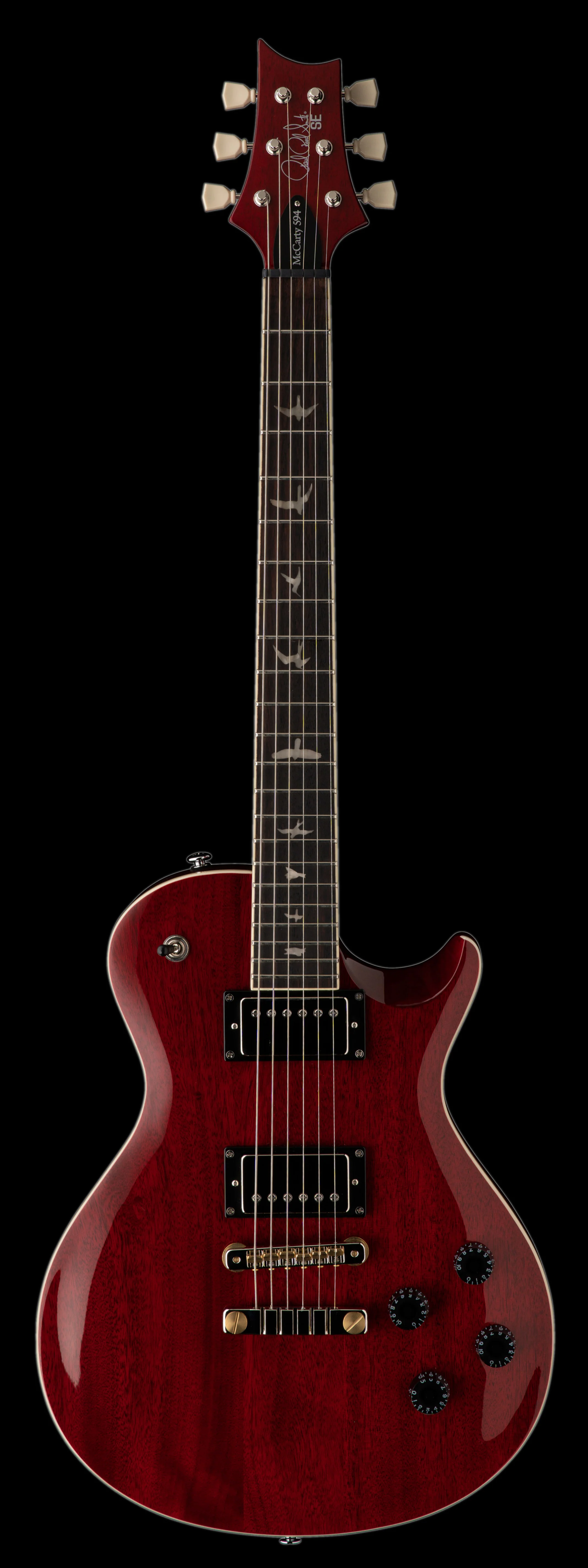 PRS SE McCarty Singlecut 594 Standard Vintage Cherry with Gig Bag - Image 2