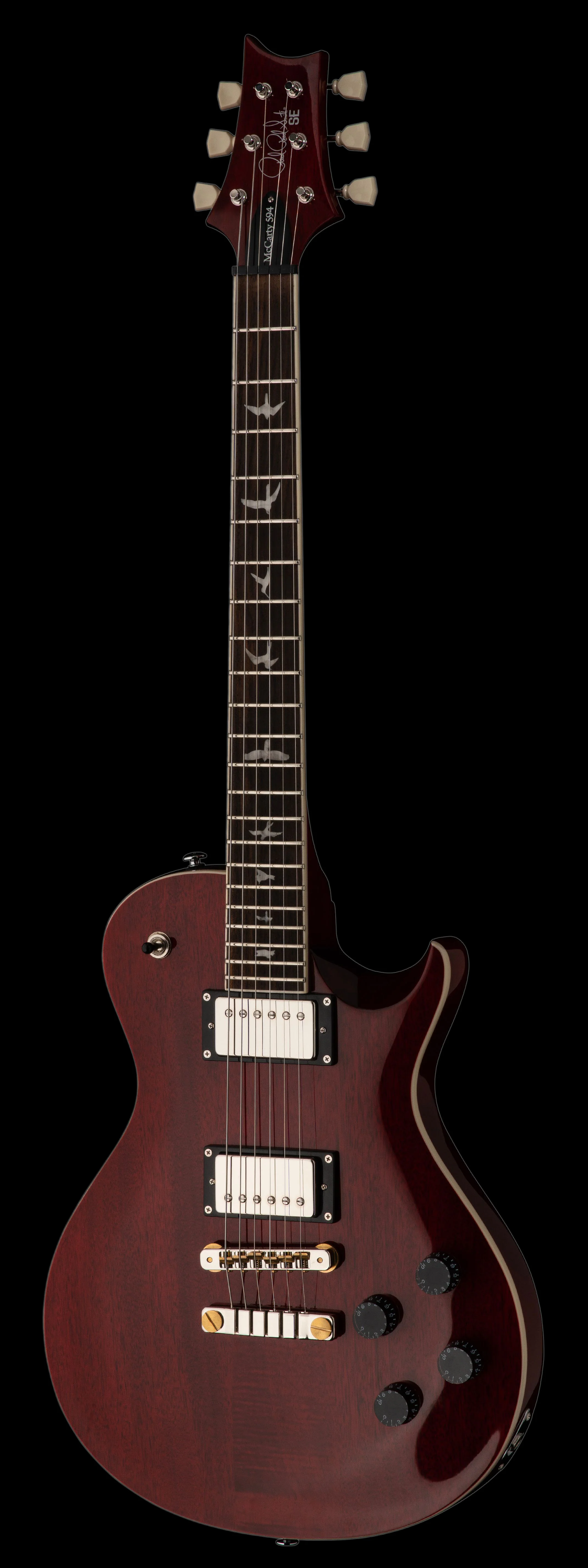 PRS SE McCarty Singlecut 594 Standard Vintage Cherry with Gig Bag - Image 3