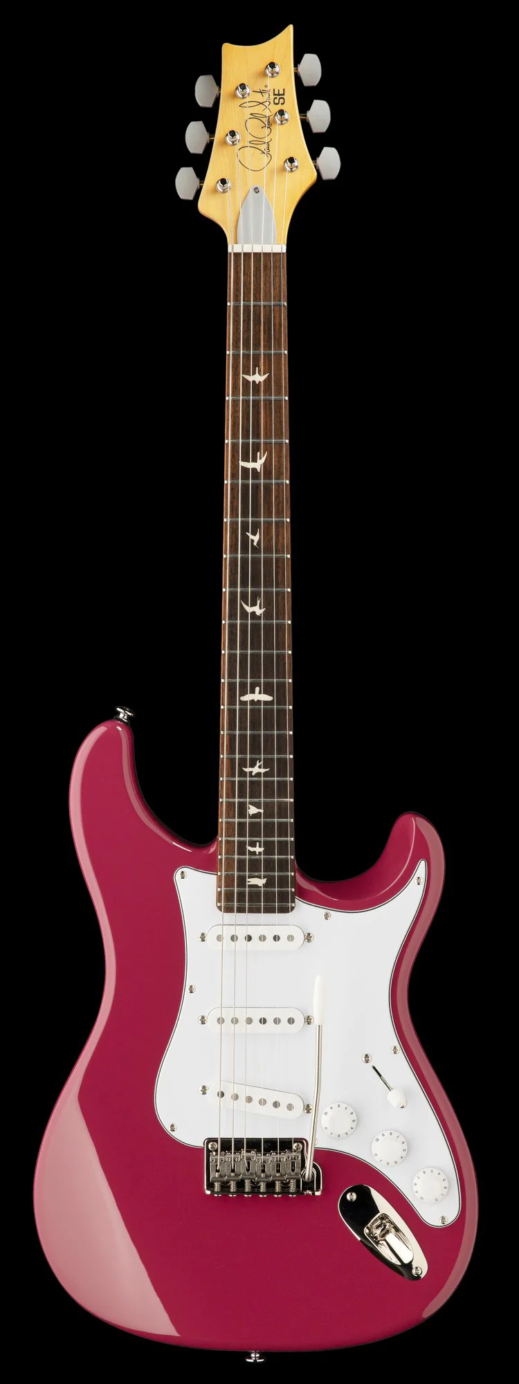 PRS SE Silver Sky Dragon Fruit Electric Guitar With Bag - Image 2