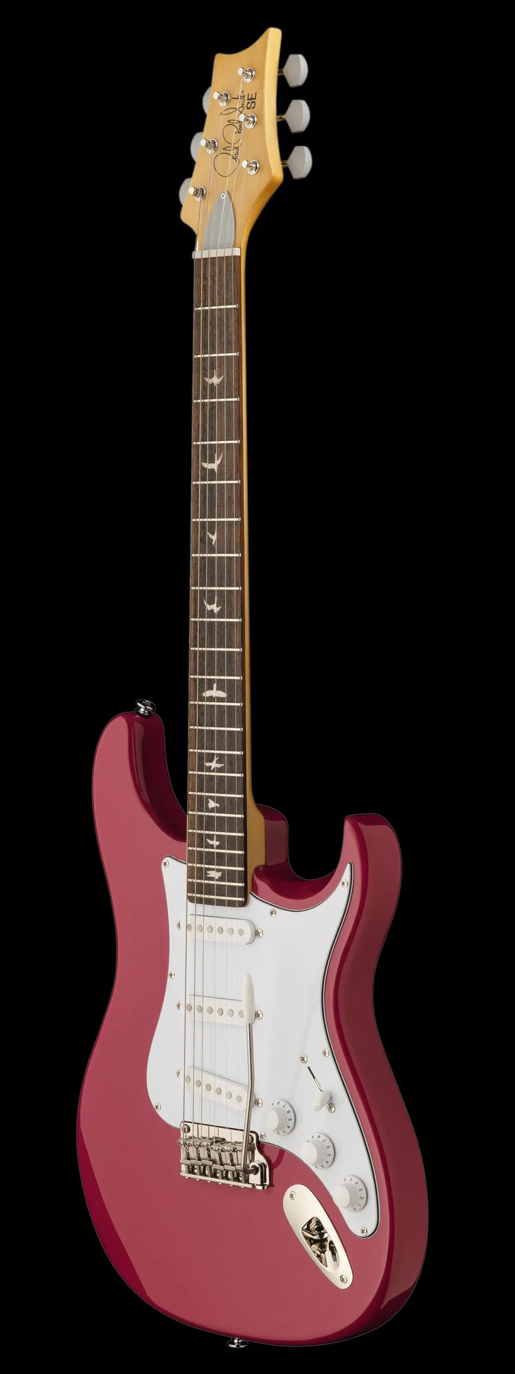 PRS SE Silver Sky Dragon Fruit Electric Guitar With Bag - Image 3