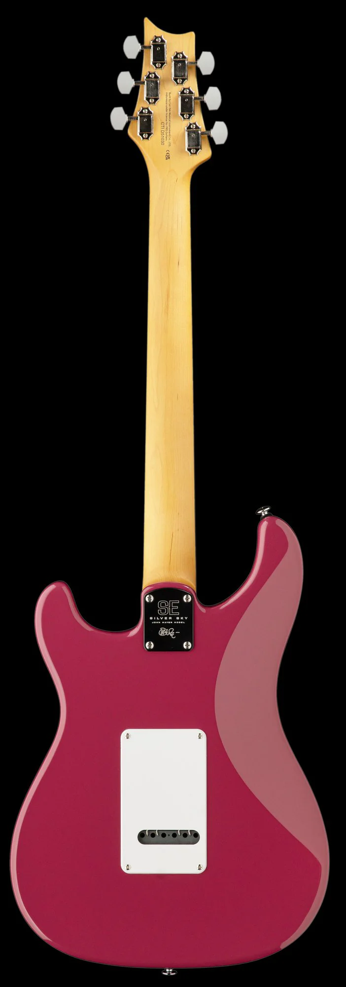 PRS SE Silver Sky Dragon Fruit Electric Guitar With Bag - Image 4
