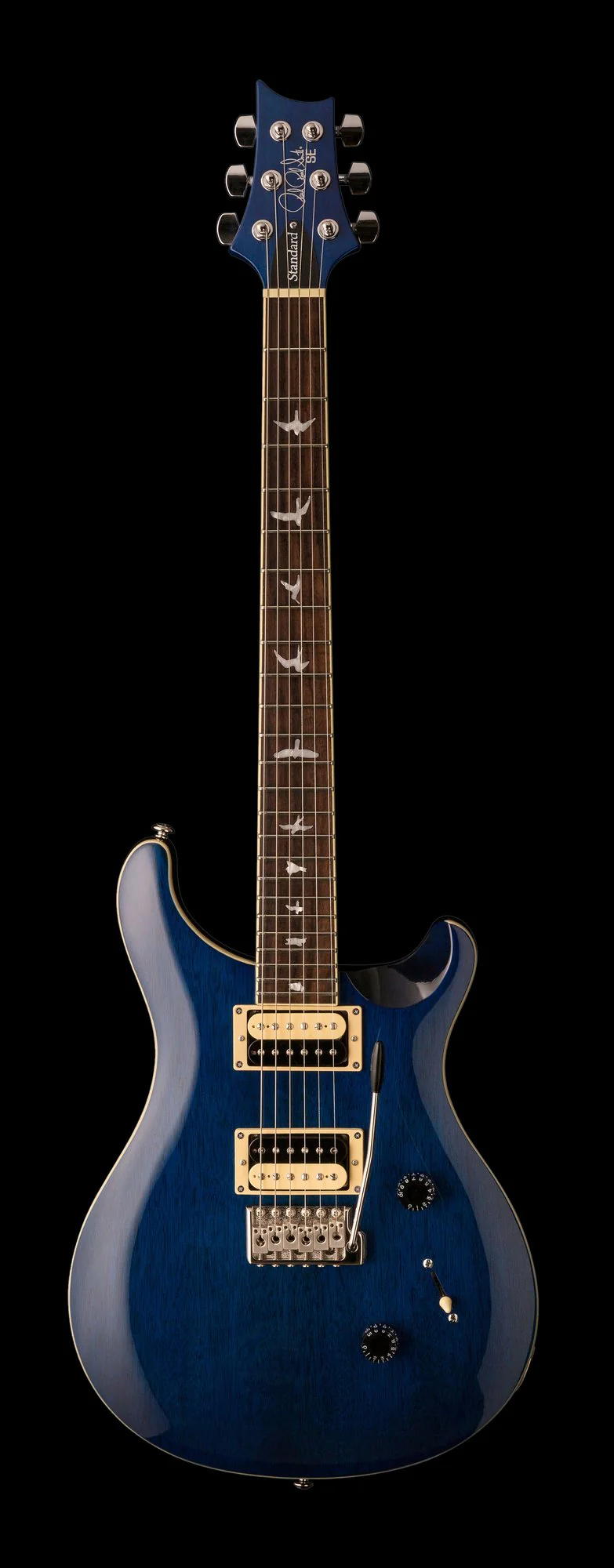 PRS SE Standard 24 Translucent Blue Electric Guitar - Image 2