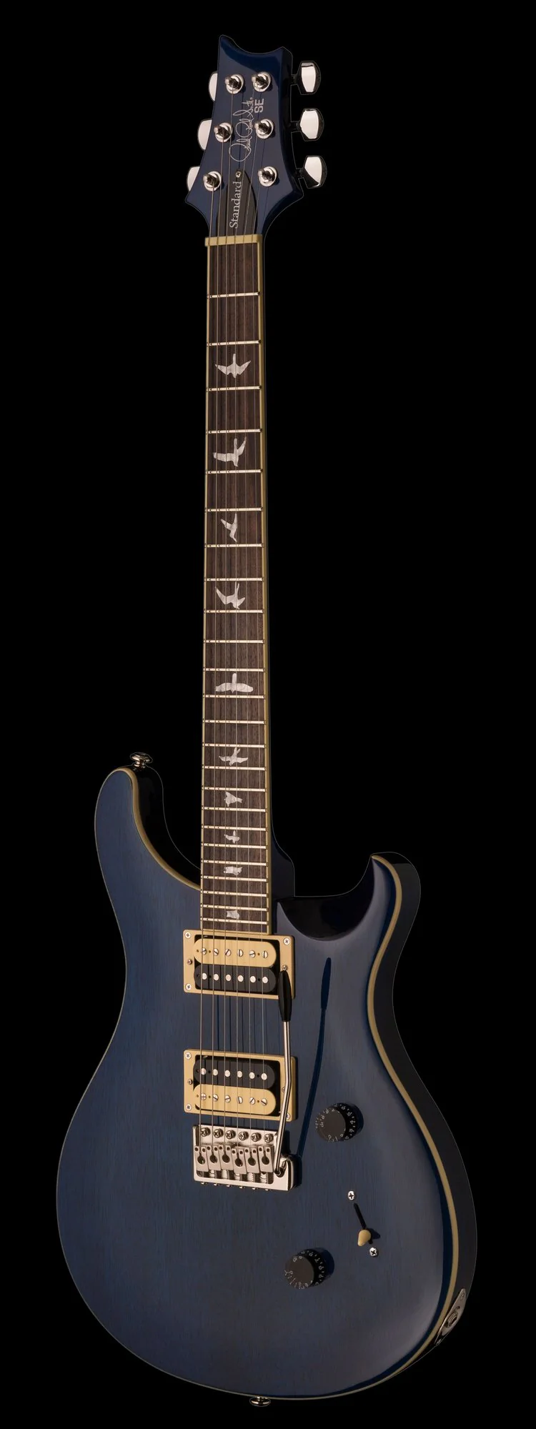 PRS SE Standard 24 Translucent Blue Electric Guitar - Image 3