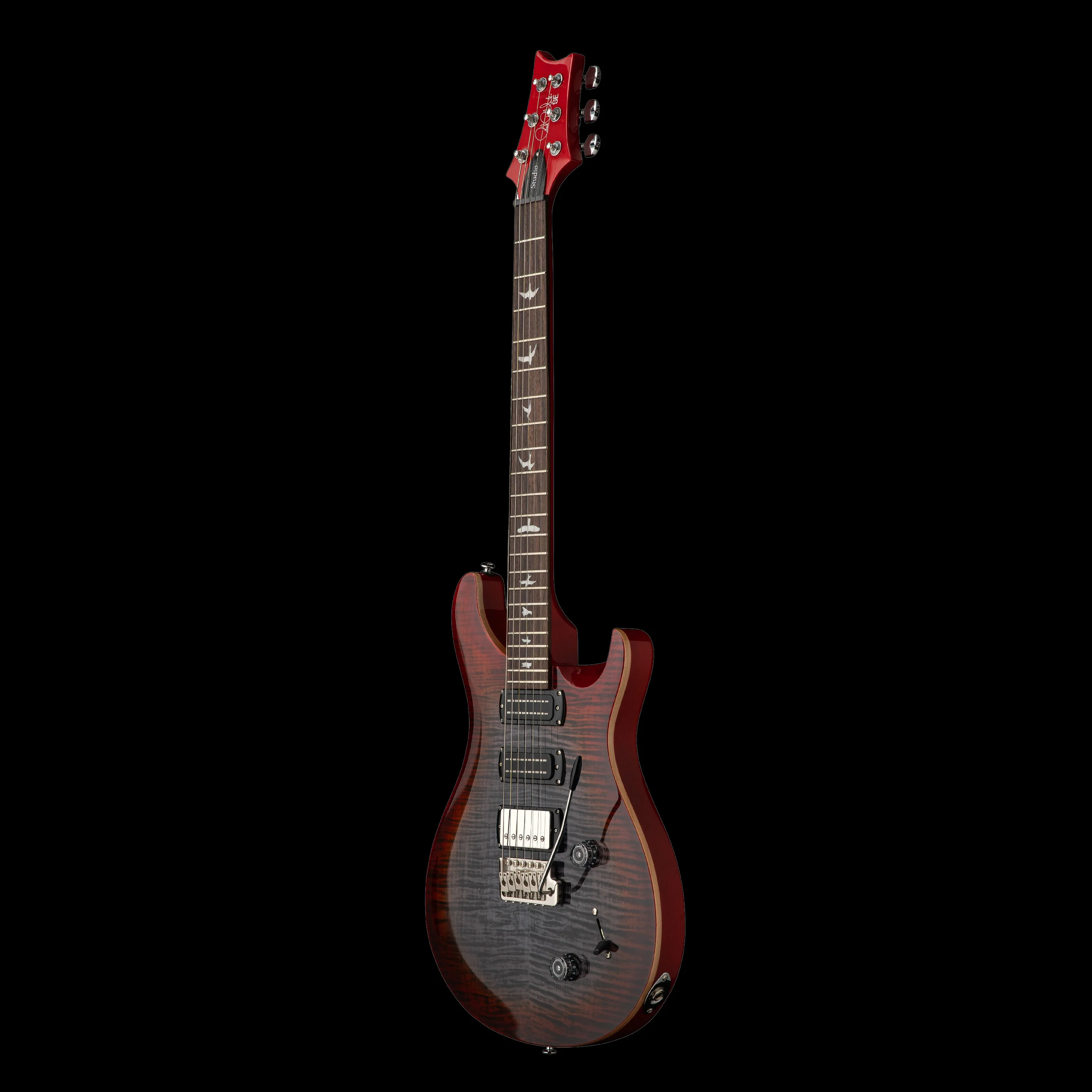 PRS SE Studio Charcoal Cherry Burst with Gig Bag - Image 3