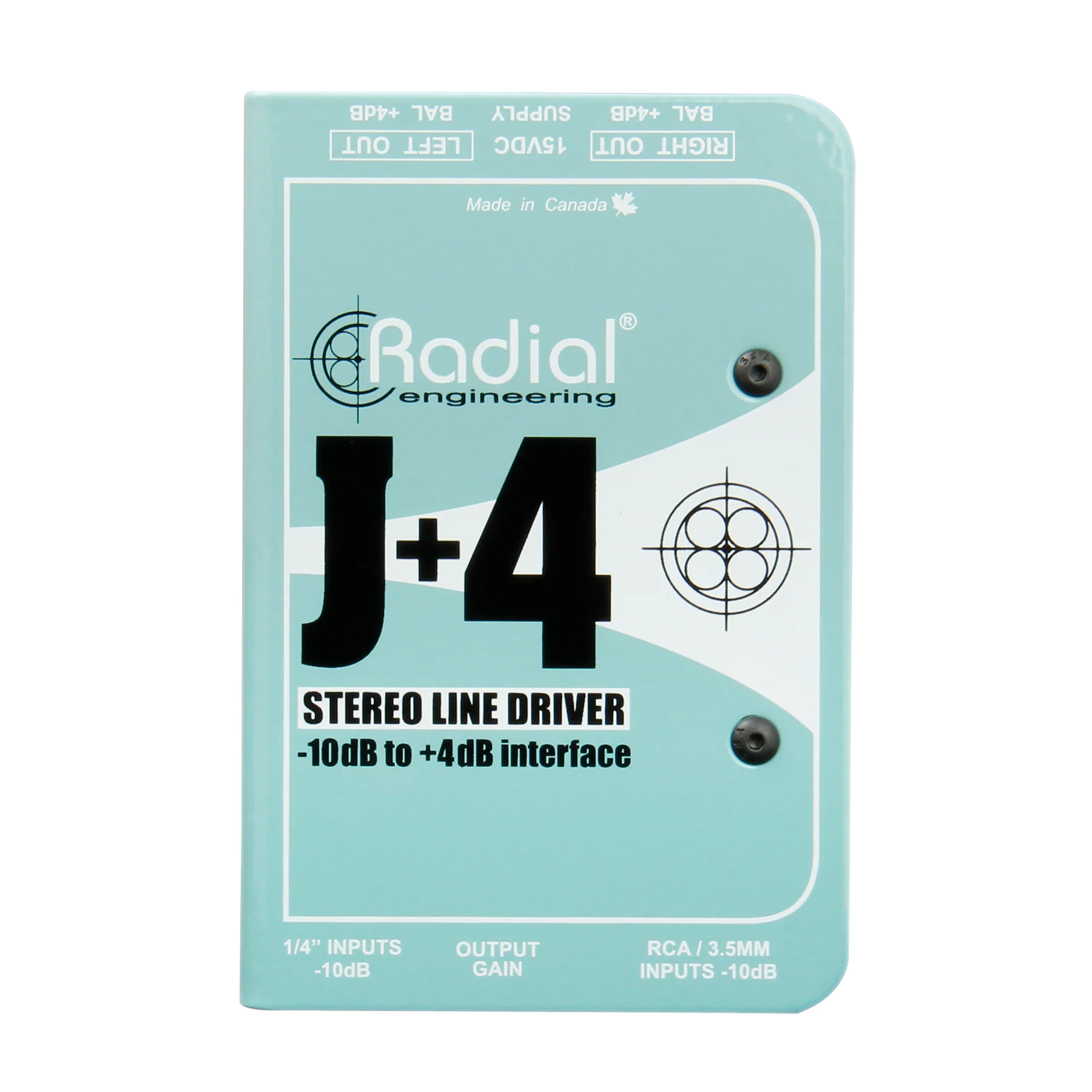 Radial Engineering J+4 Balanced -10dB to +4dB Signal Driver