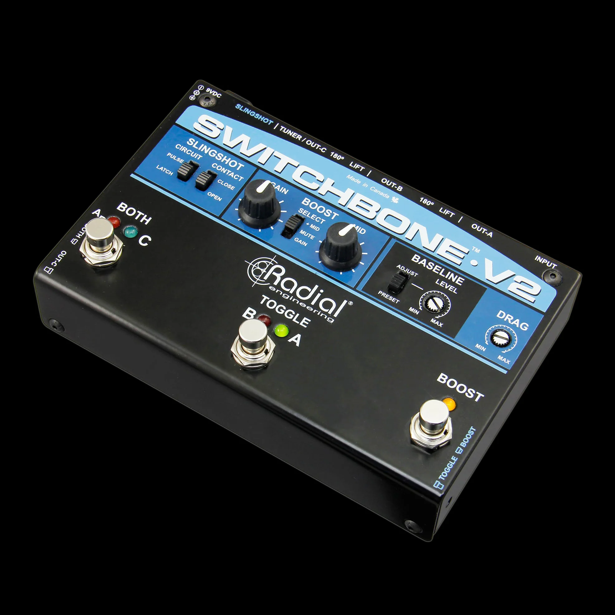 Radial Engineering Switchbone V2 ABY/C Amp Selector and Booster - Image 4