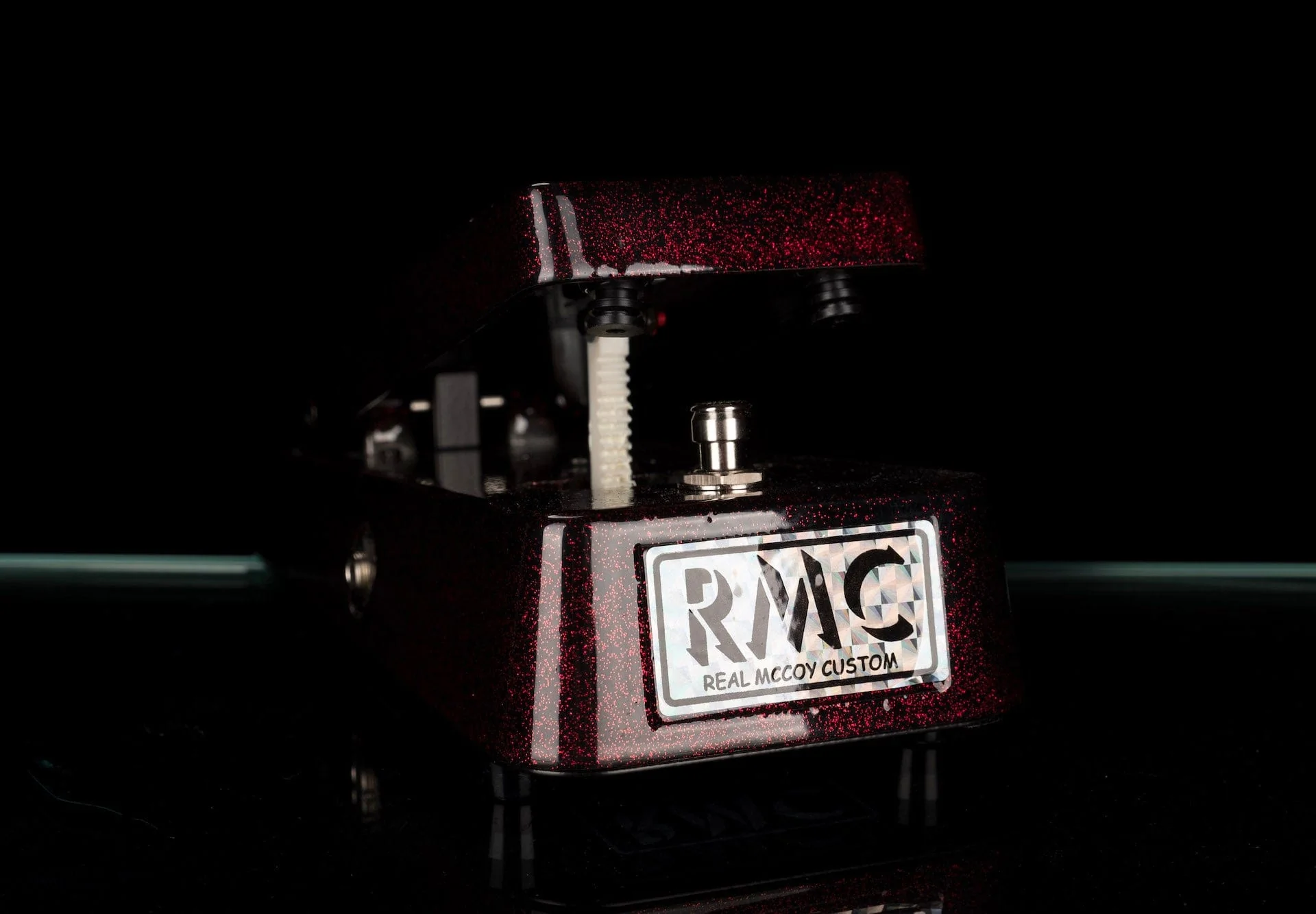 Real McCoy Custom RMC6 Wheels of Fire Wah Guitar Pedal Limited Edition Red Sparkle