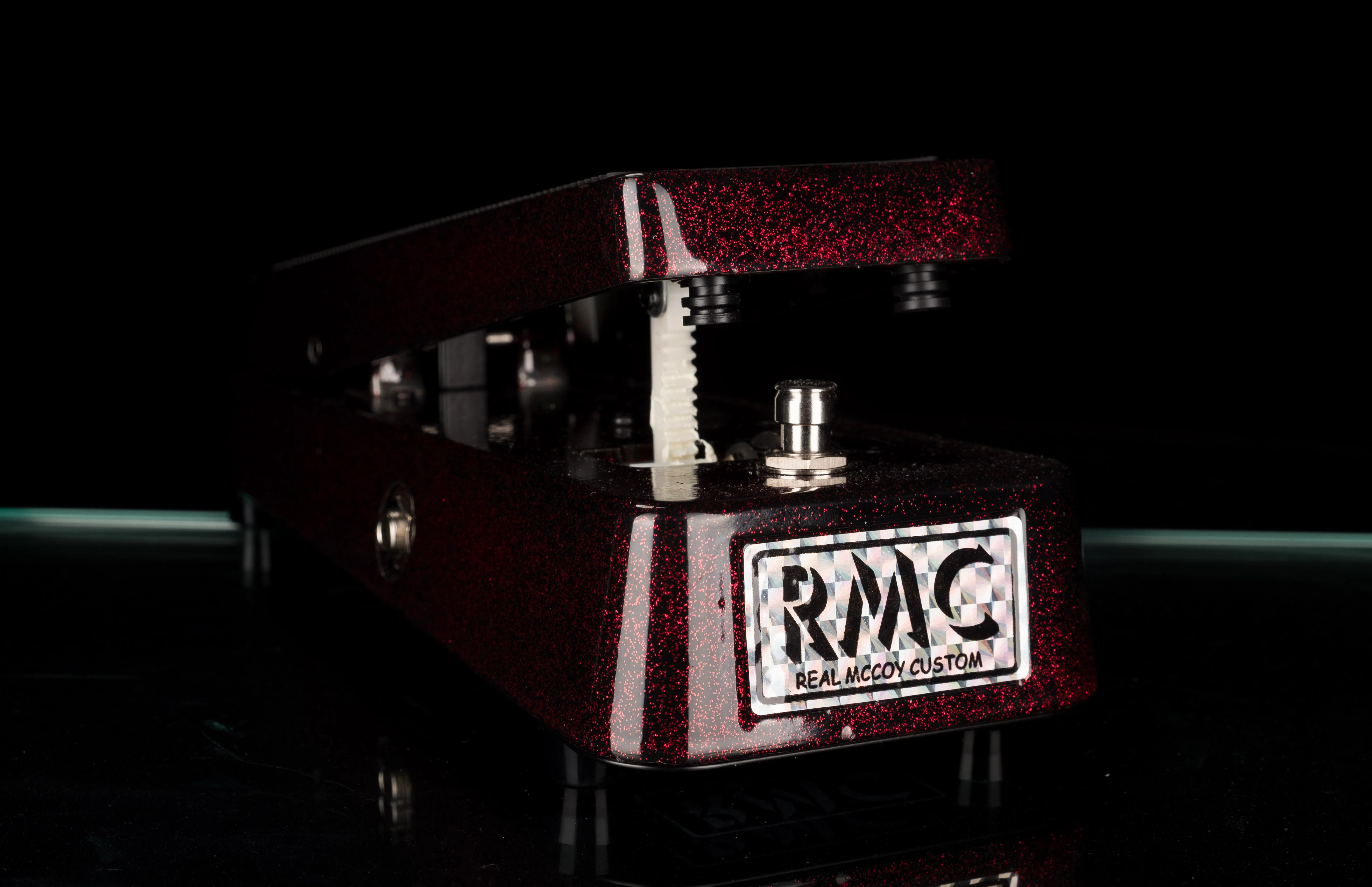 Real McCoy Custom RMC1 Wah-Wah Guitar Effect Pedal Limited Edition Red Sparkle