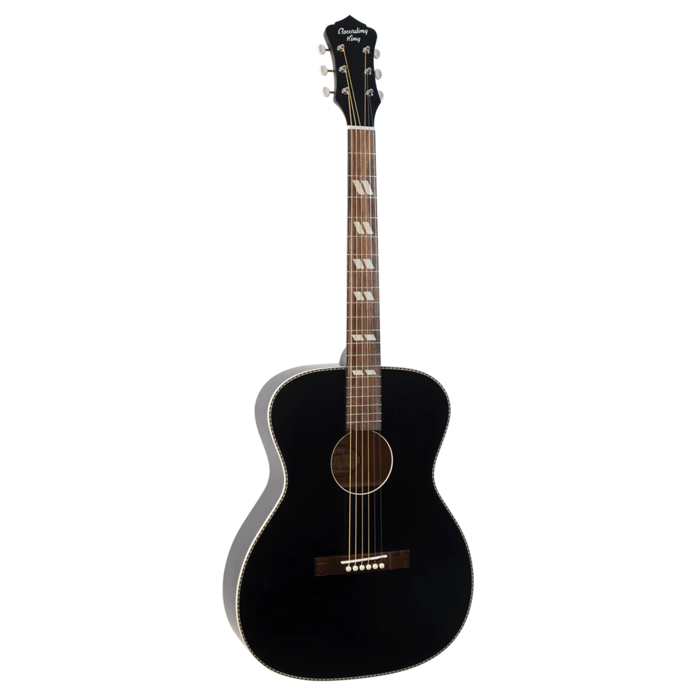 Recording King ROS-7-MBK Dirty 30's Series 7 000 Guitar Matte Black - Image 2