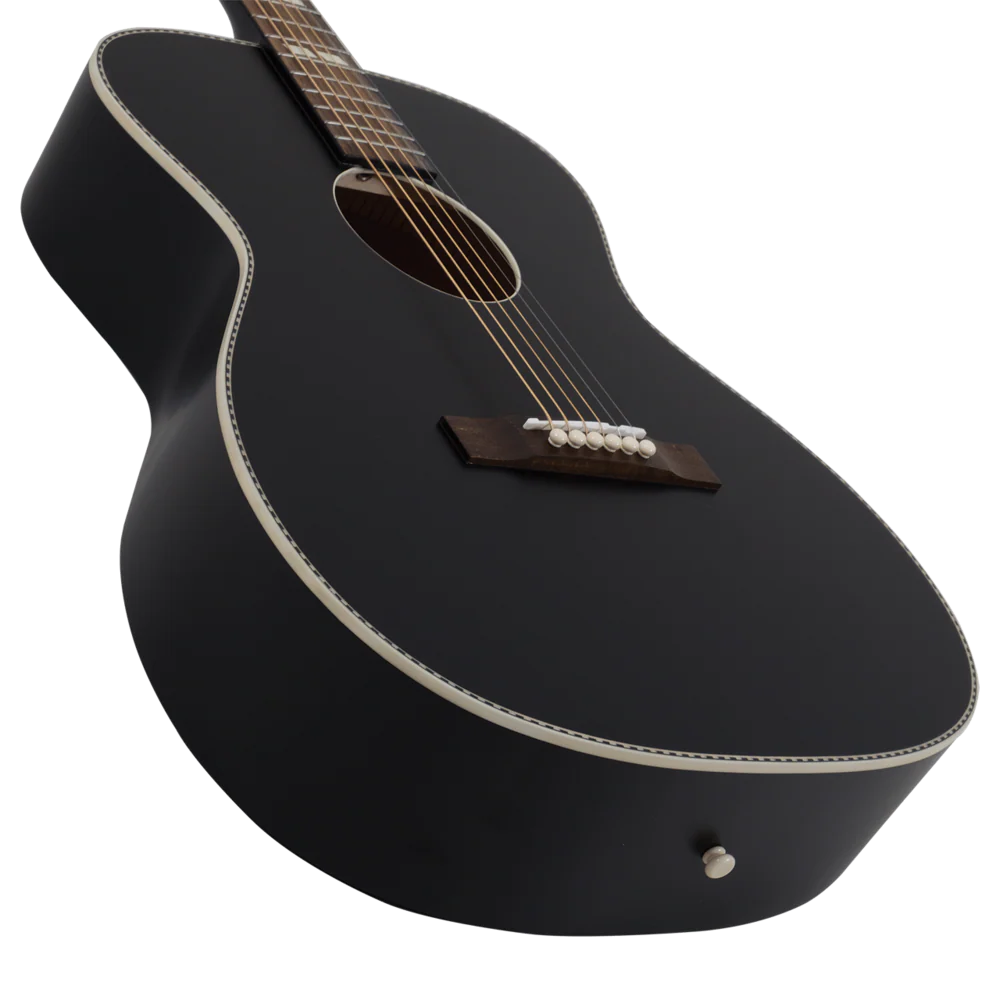 Recording King ROS-7-MBK Dirty 30's Series 7 000 Guitar Matte Black - Image 3