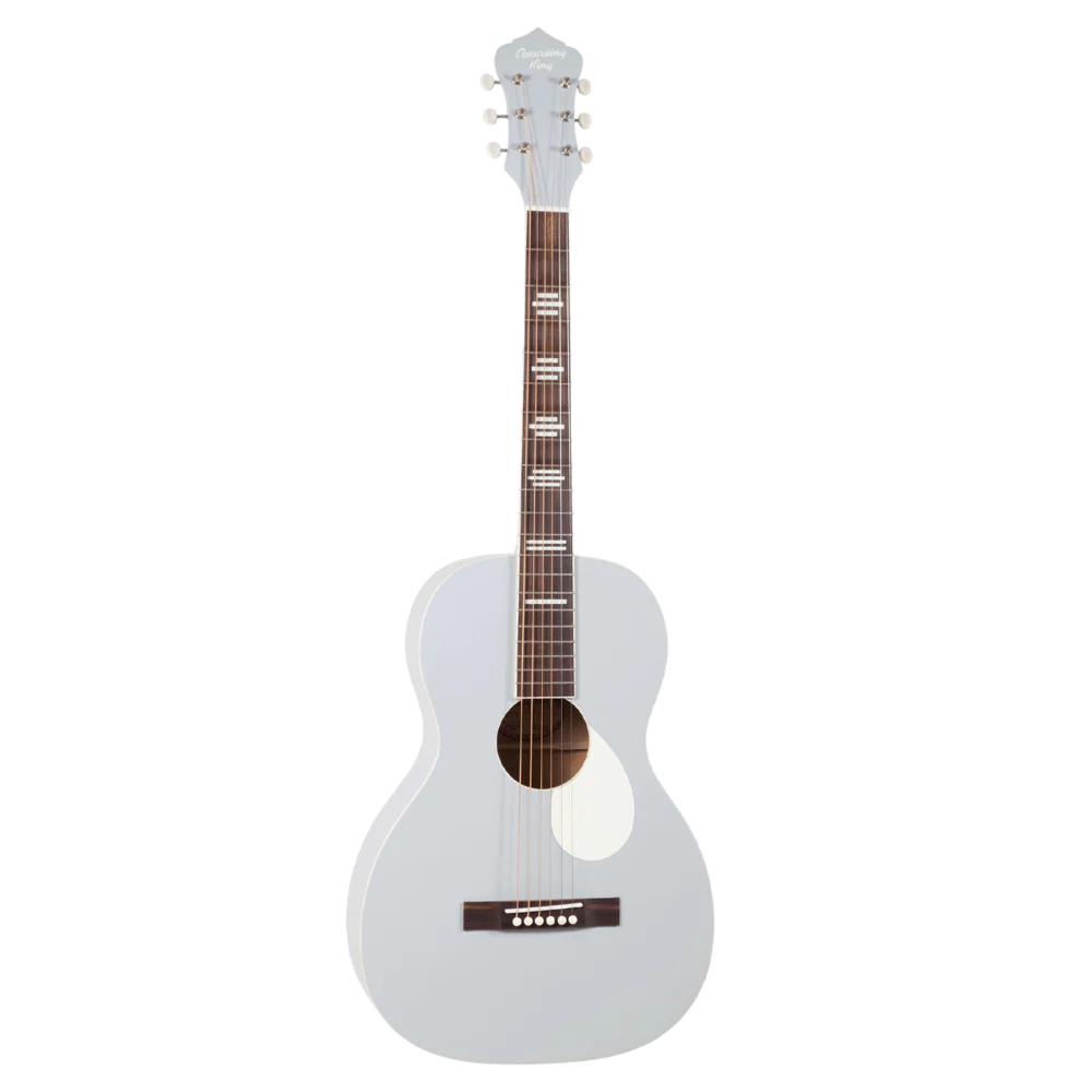 Recording King Dirty 30's Series 7 Single 0 RPS-7-GY Matte Grey Acoustic Guitar - Image 2