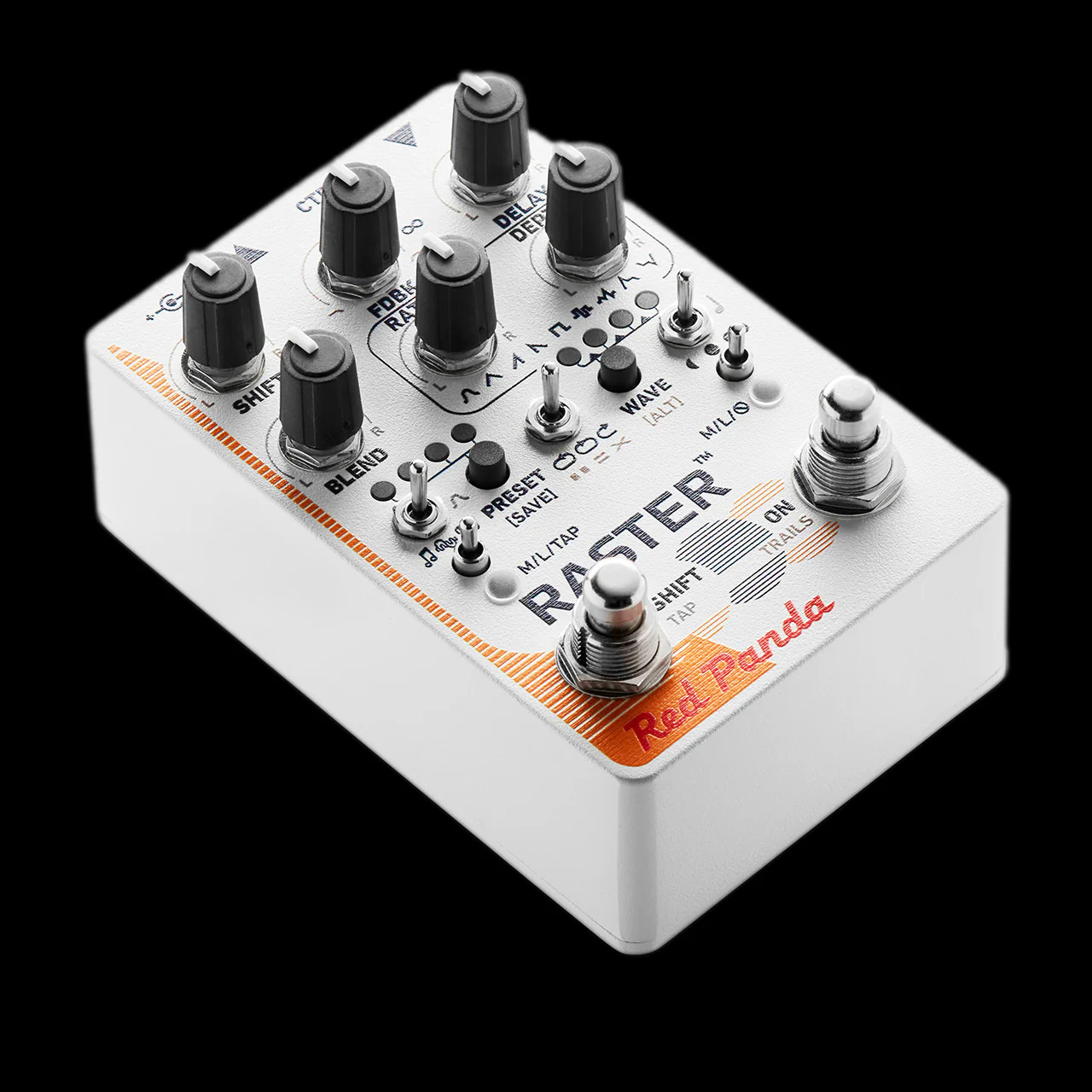 Red Panda Raster 2 Delay and Pitch Shifter Guitar Effect Pedal - Image 3