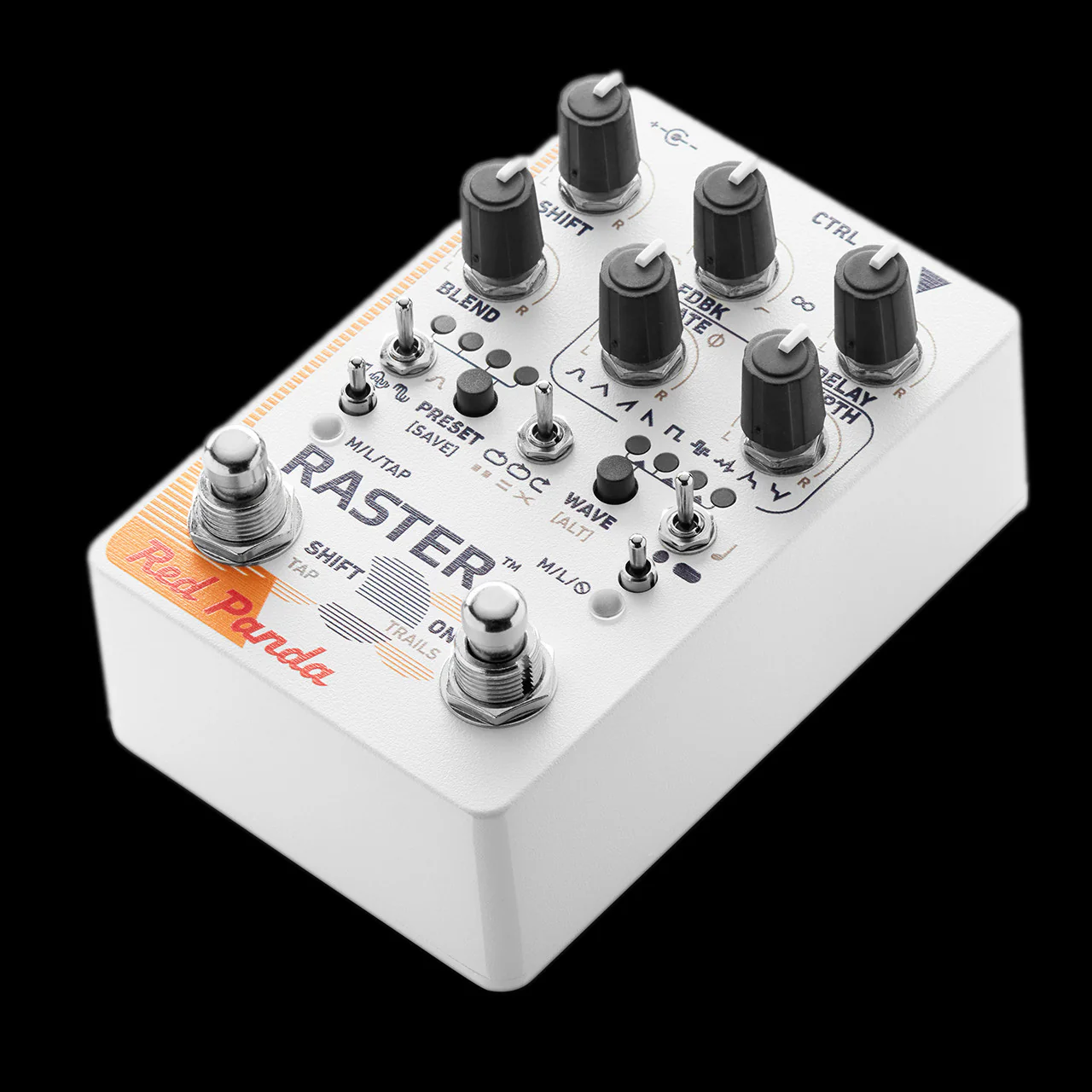 Red Panda Raster 2 Delay and Pitch Shifter Guitar Effect Pedal - Image 4