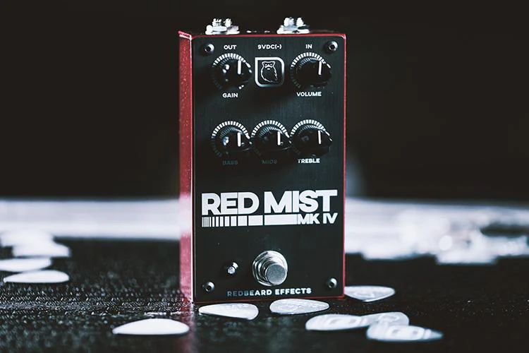 Redbeard Effects Red Mist Mk IV High Gain Drive Guitar Effect Pedal - Image 3