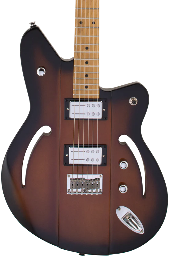 Reverend Airsonic RA Roasted Maple Neck Electric Guitar Coffee Burst