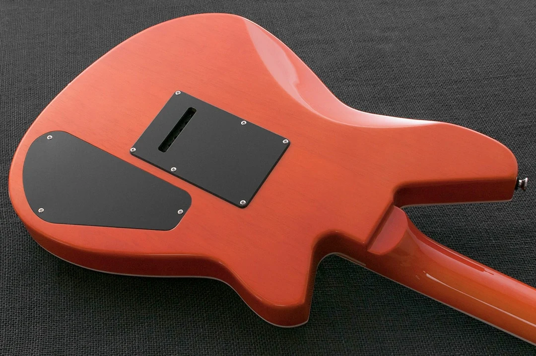 Reverend Bayonet RA HC Wilkinson Tremolo Electric Guitar Rock Orange Flame Maple Left-Handed - Image 7