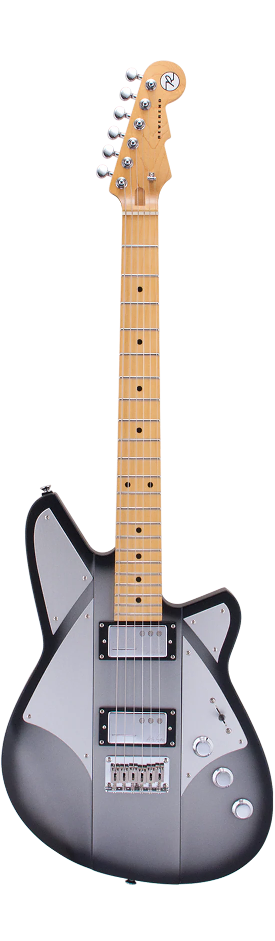 Reverend Billy Corgan Signature Maple Neck & Fingerboard Electric Guitar Satin Silver Burst - Image 2