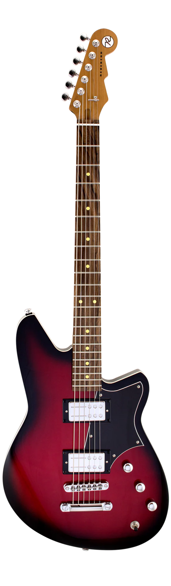 Reverend Descent RA Roasted Maple Neck Baritone Electric Guitar Red Burst - Image 2