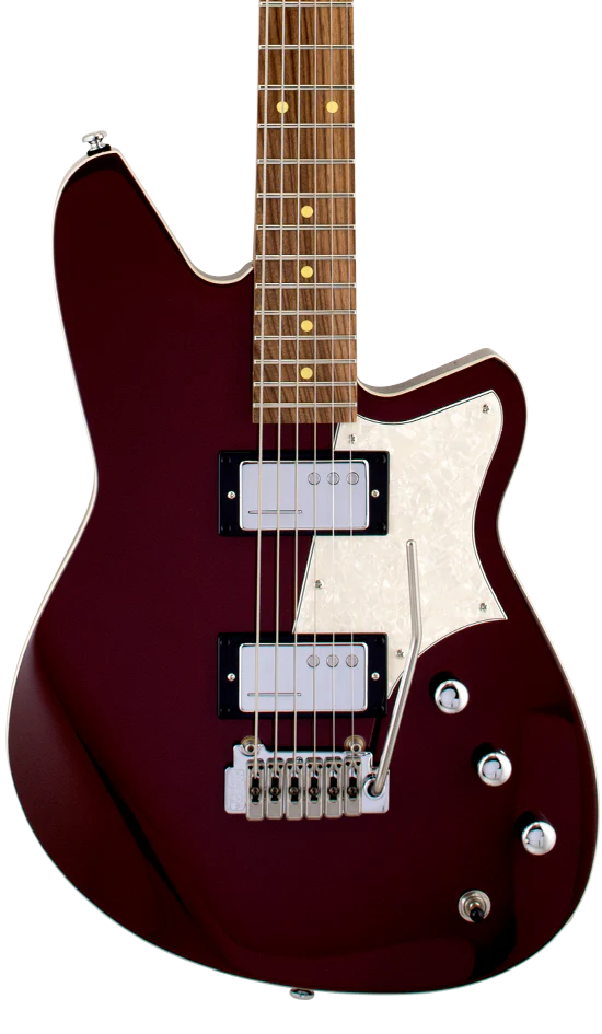 Reverend Descent W Roasted Maple Neck Baritone Electric Guitar Medieval Red