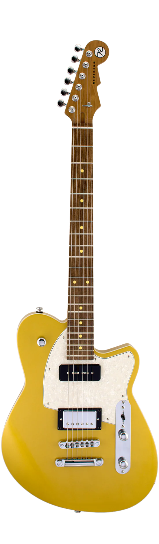 Reverend Double Agent OG Roasted Maple Neck Electric Guitar Venetian Gold - Image 2