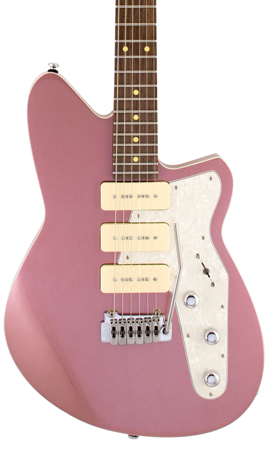 Reverend Jetstream 390 Roasted Maple Neck Electric Guitar Mulberry Mist