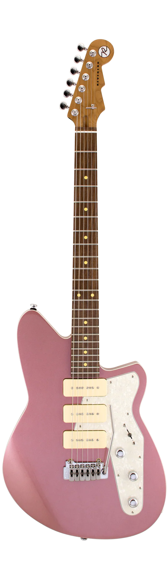 Reverend Jetstream 390 Roasted Maple Neck Electric Guitar Mulberry Mist - Image 2
