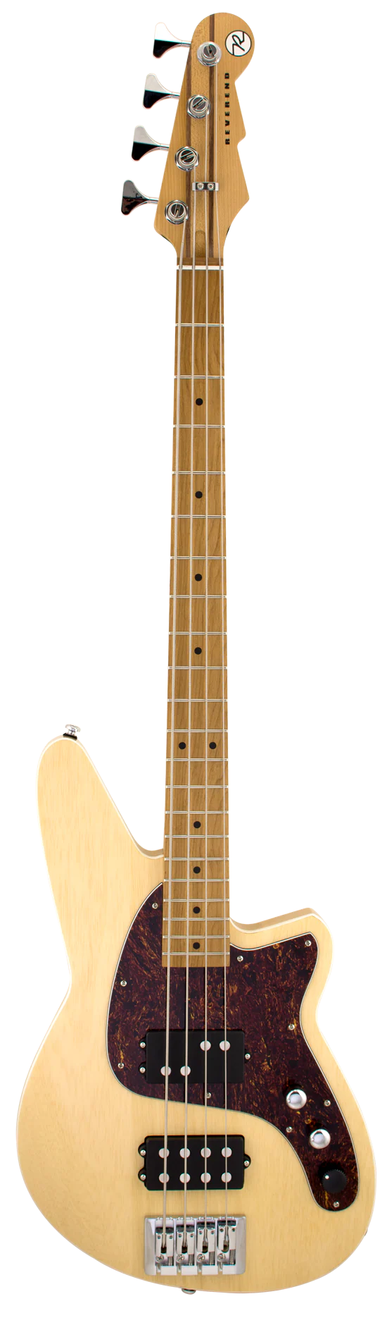 Reverend Mercalli 4 String Electric Bass Guitar Natural - Image 2