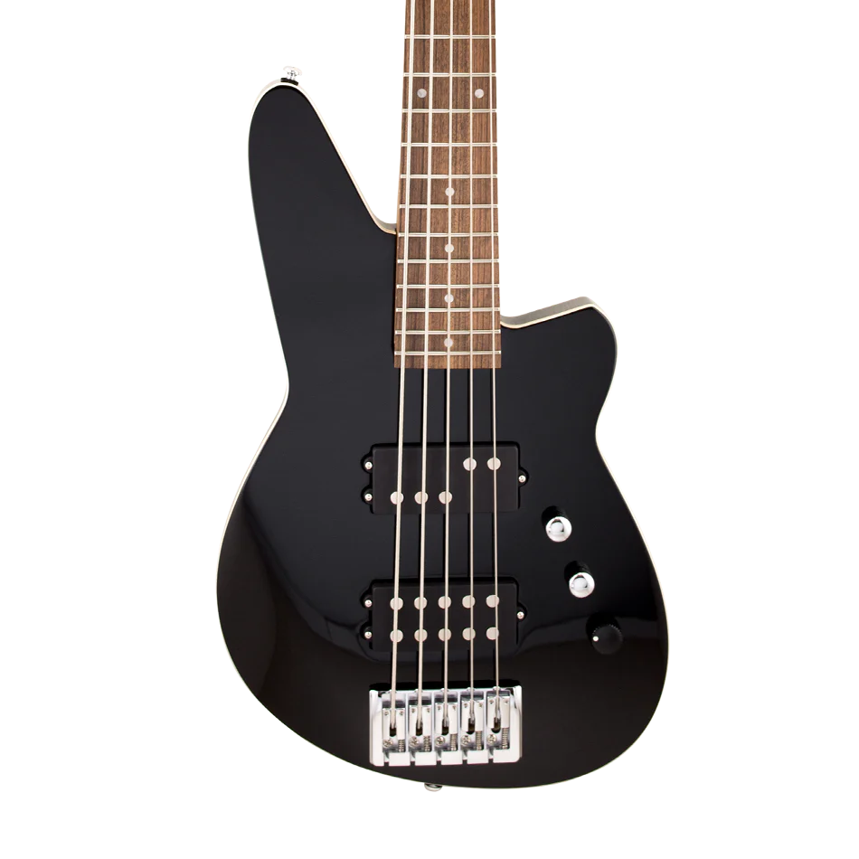 Reverend Mercalli 5-String Electric Bass Guitar Midnight Black