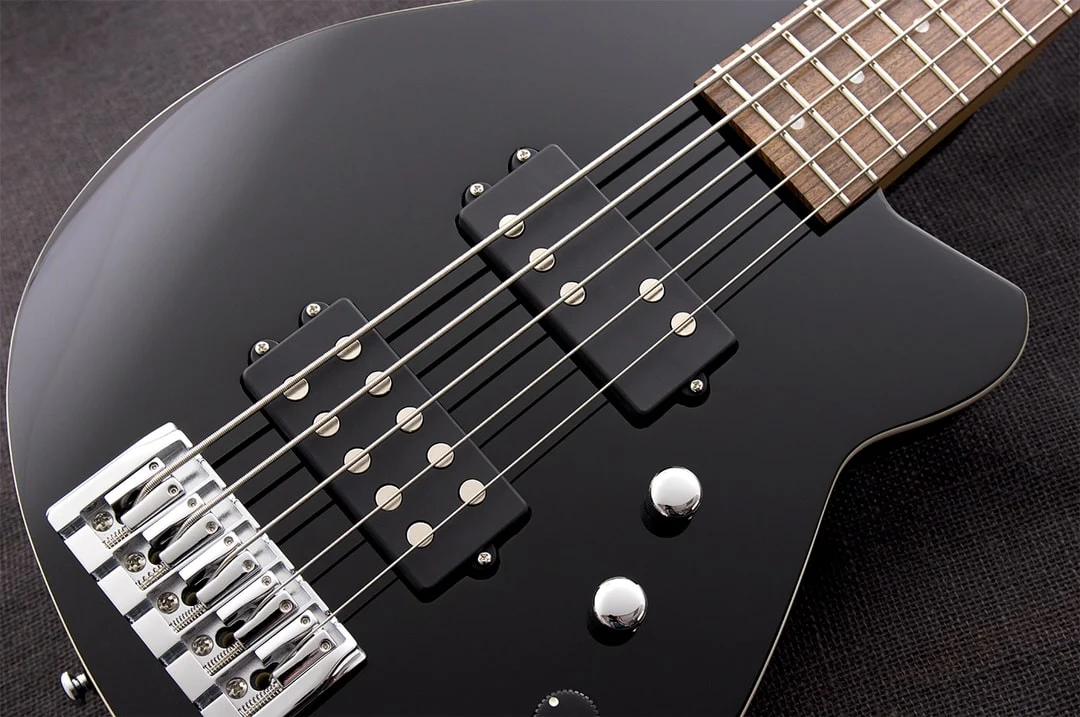 Reverend Mercalli 5-String Electric Bass Guitar Midnight Black - Image 4