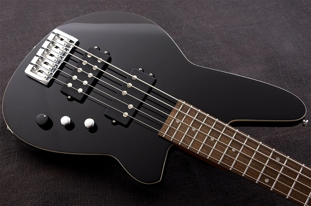 Reverend Mercalli 5-String Electric Bass Guitar Midnight Black - Image 5