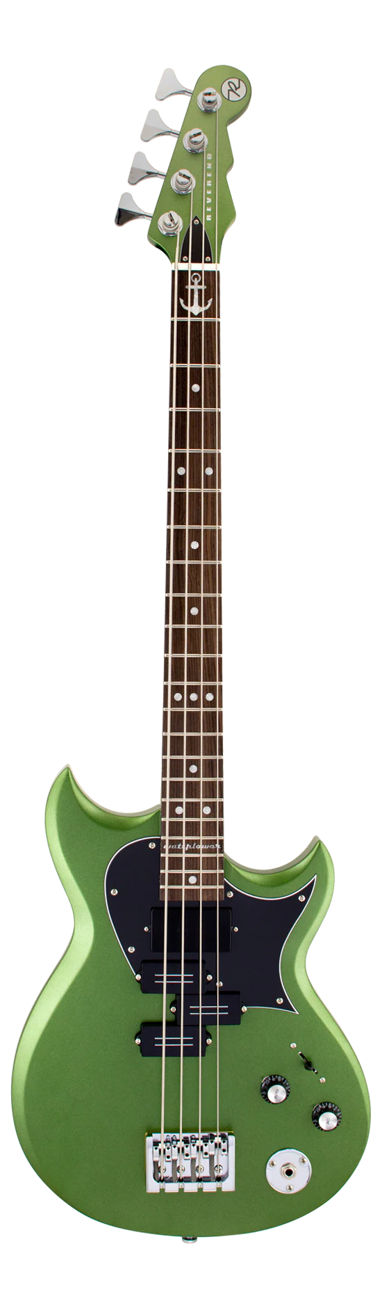 Reverend Mike Watt Wattplower Mark II Emerald Green Bass Guitar - Image 2