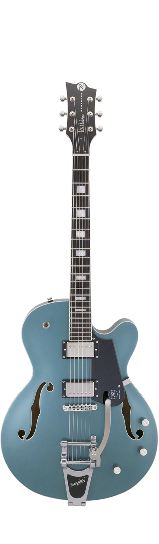 Reverend Pete Anderson PA-1 HB Custom Signature With Bigsby Satin Deep Sea Blue - Image 2