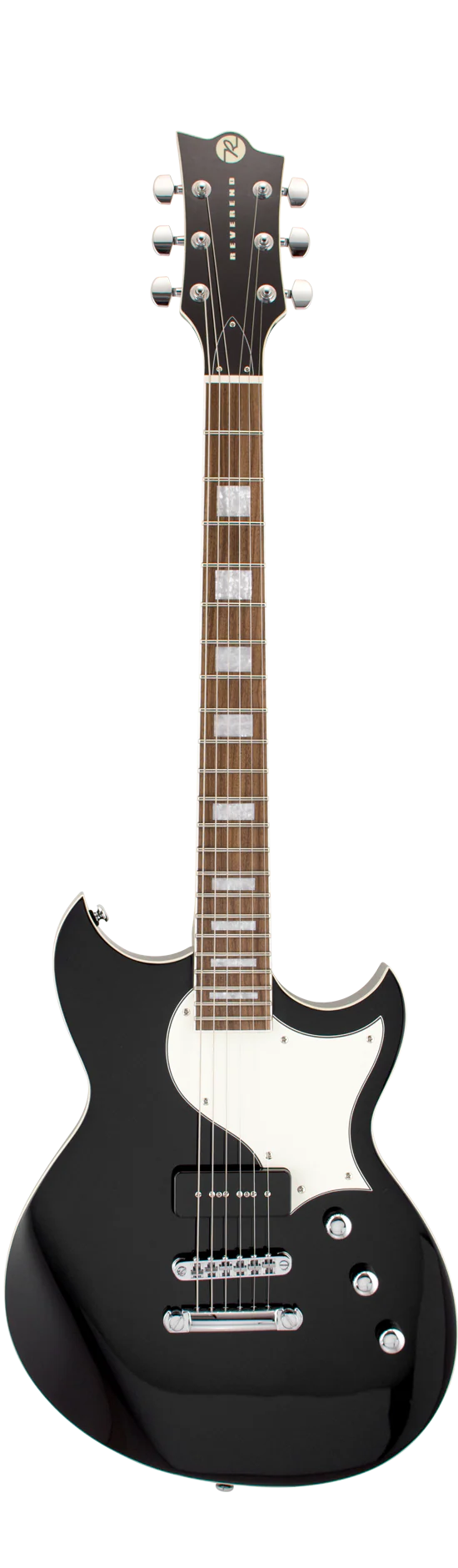 Reverend Sensei Jr. Midnight Black Electric Guitar - Image 2