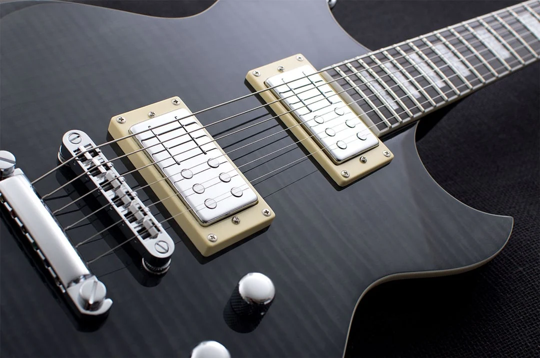 Reverend Sensei RA FM Electric Guitar Trans Black Flame Maple - Image 3