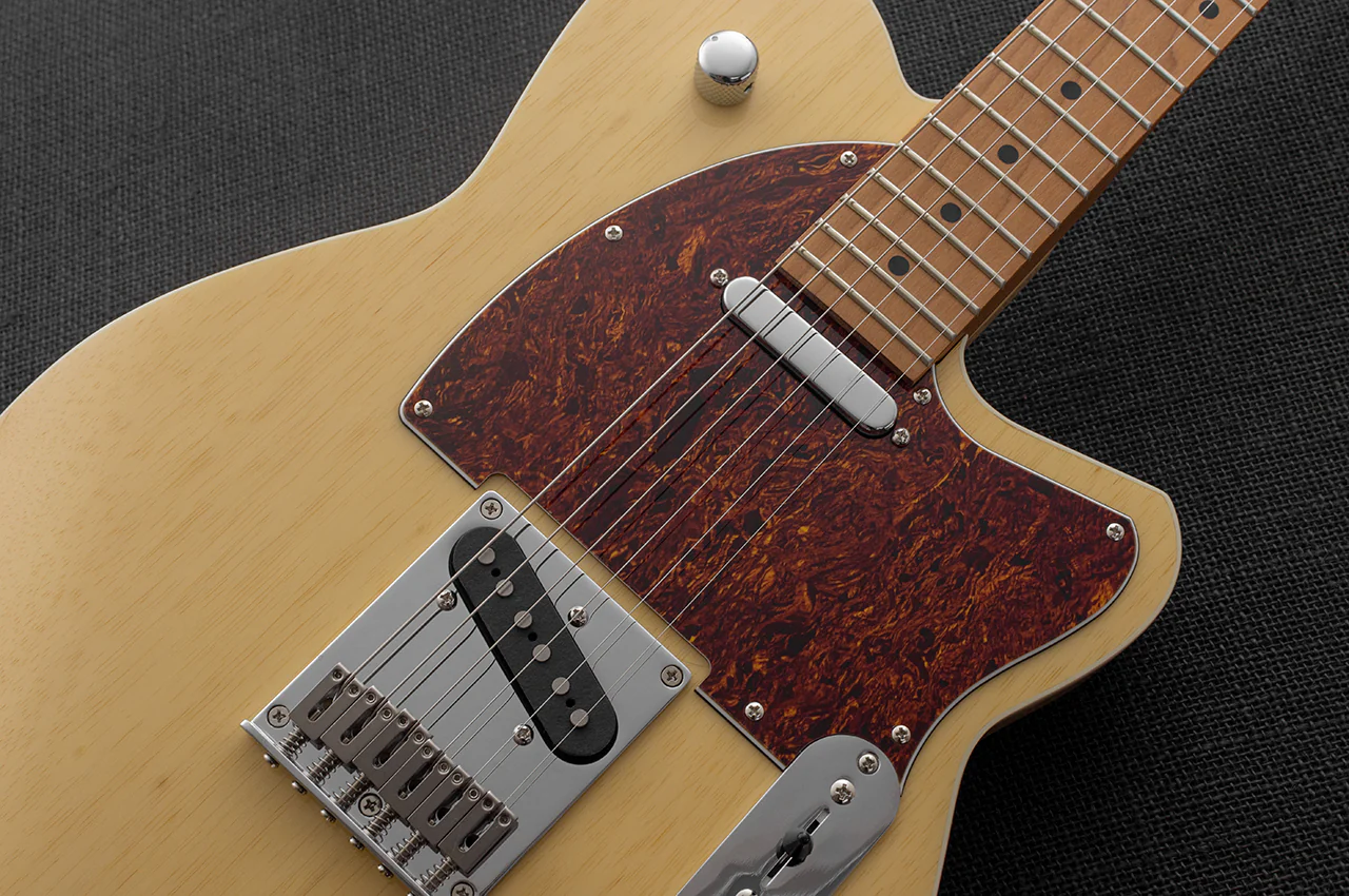 Reverend Trickshot Roasted Maple Neck Electric Guitar Natural - Image 4