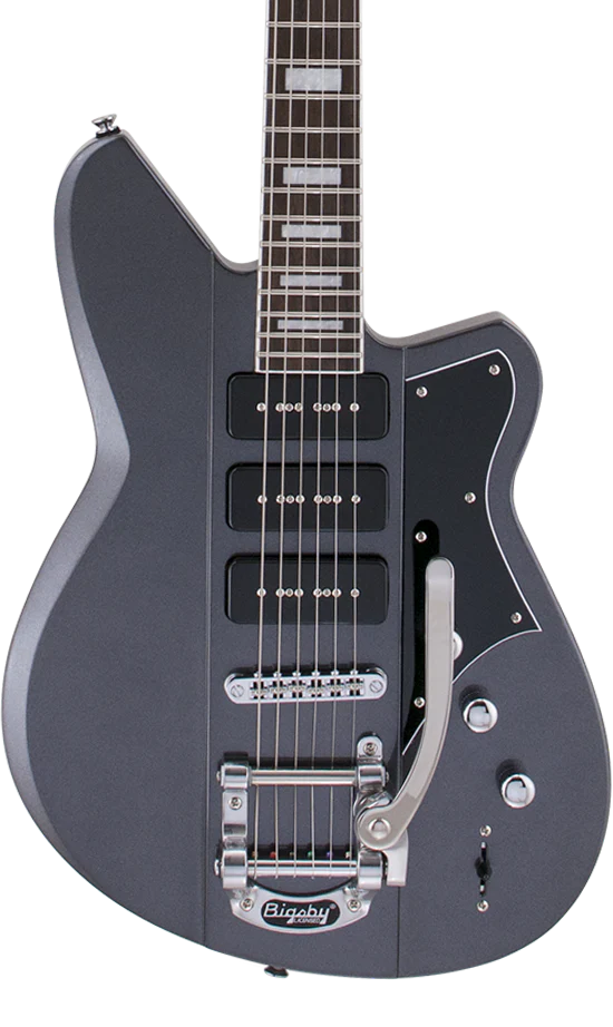 Reverend Warhawk 390 Roasted Maple Neck Electric Guitar Gunmetal