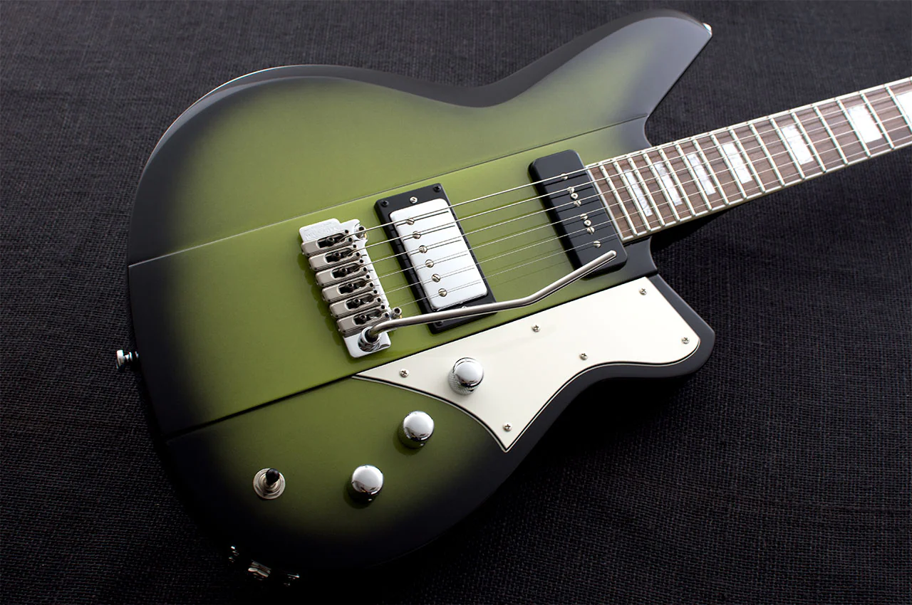 Reverend Warhawk DAW Roasted Maple Neck Electric Guitar Avocado Burst - Image 5