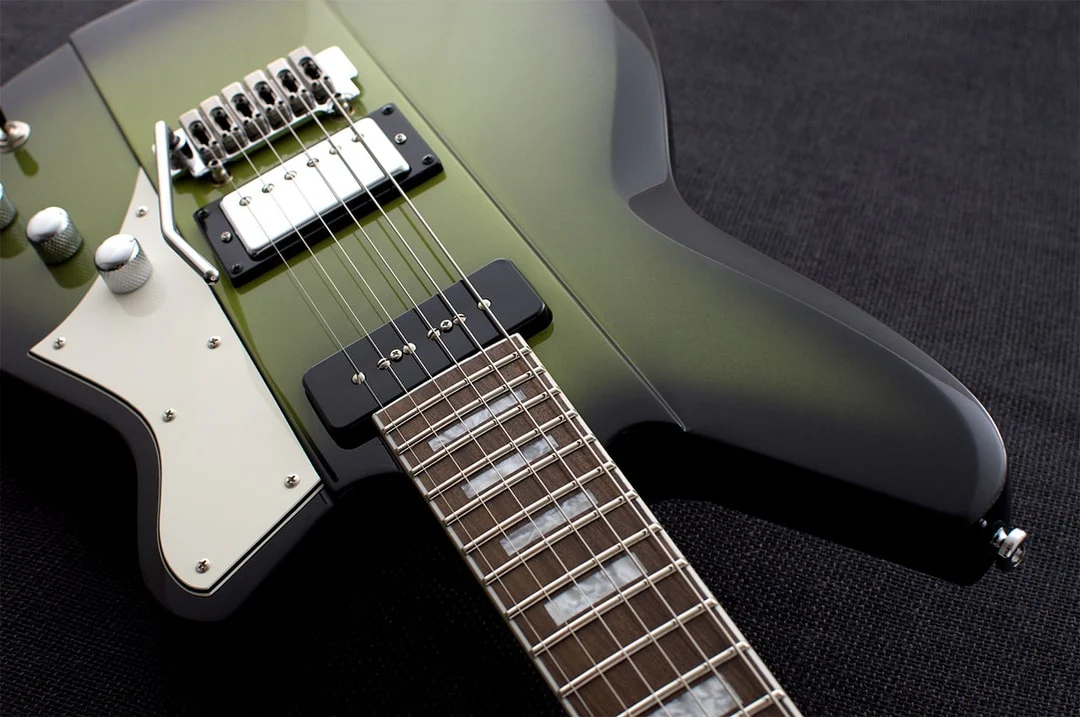 Reverend Warhawk DAW Roasted Maple Neck Electric Guitar Avocado Burst - Image 6