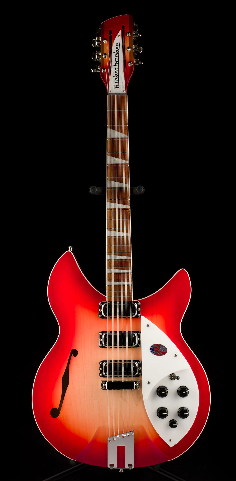 Rickenbacker 1993Plus 12 String Fireglo Semi Hollow Electric Guitar With Case - Image 2