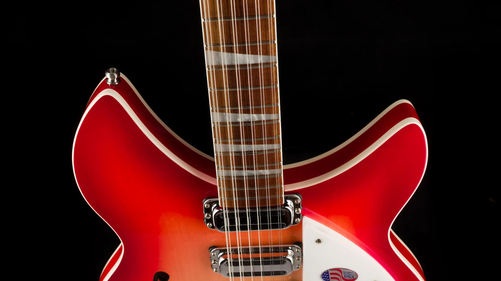 Rickenbacker 1993Plus 12 String Fireglo Semi Hollow Electric Guitar With Case - Image 3