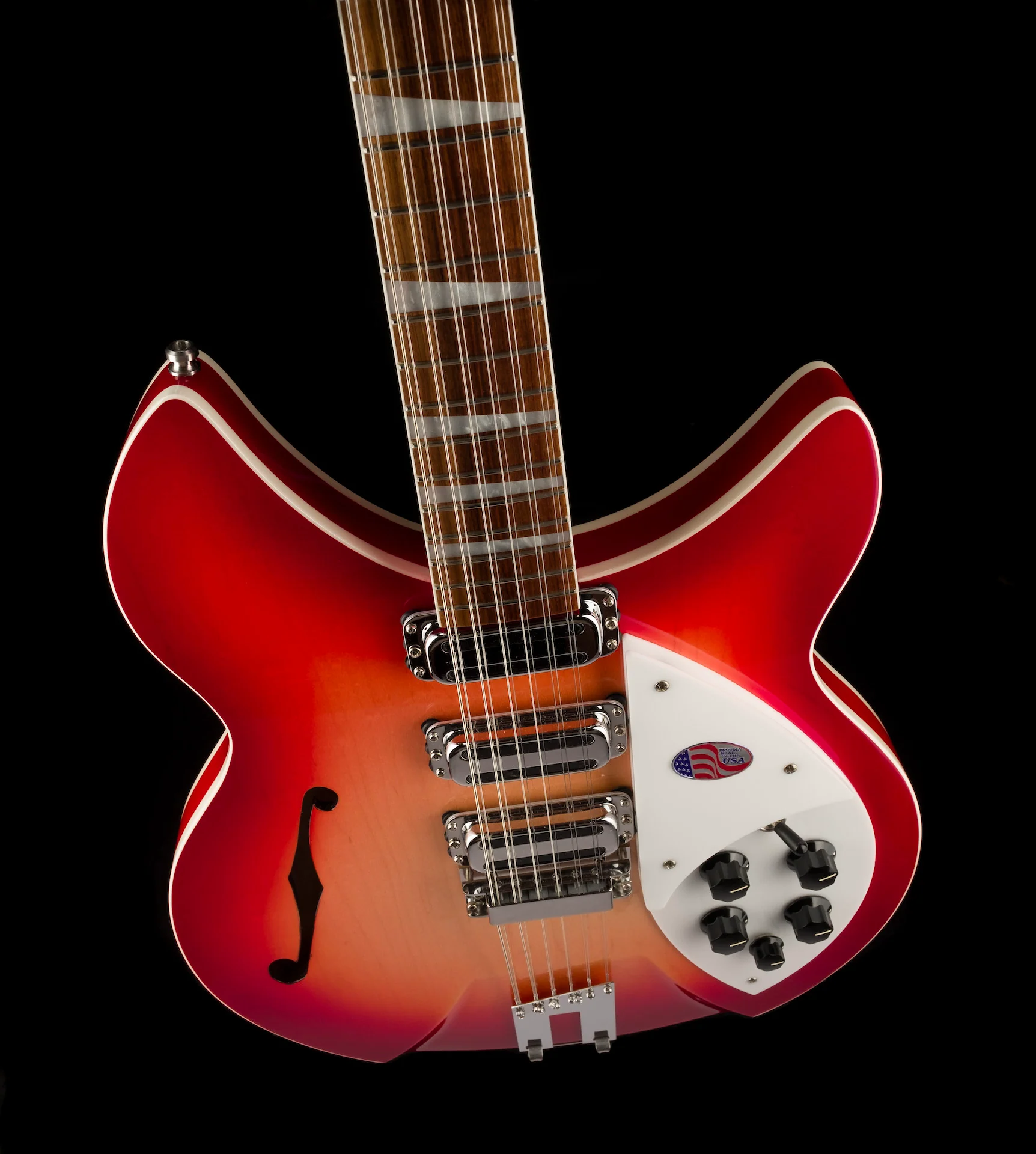 Rickenbacker 1993Plus 12 String Fireglo Semi Hollow Electric Guitar With Case - Image 4