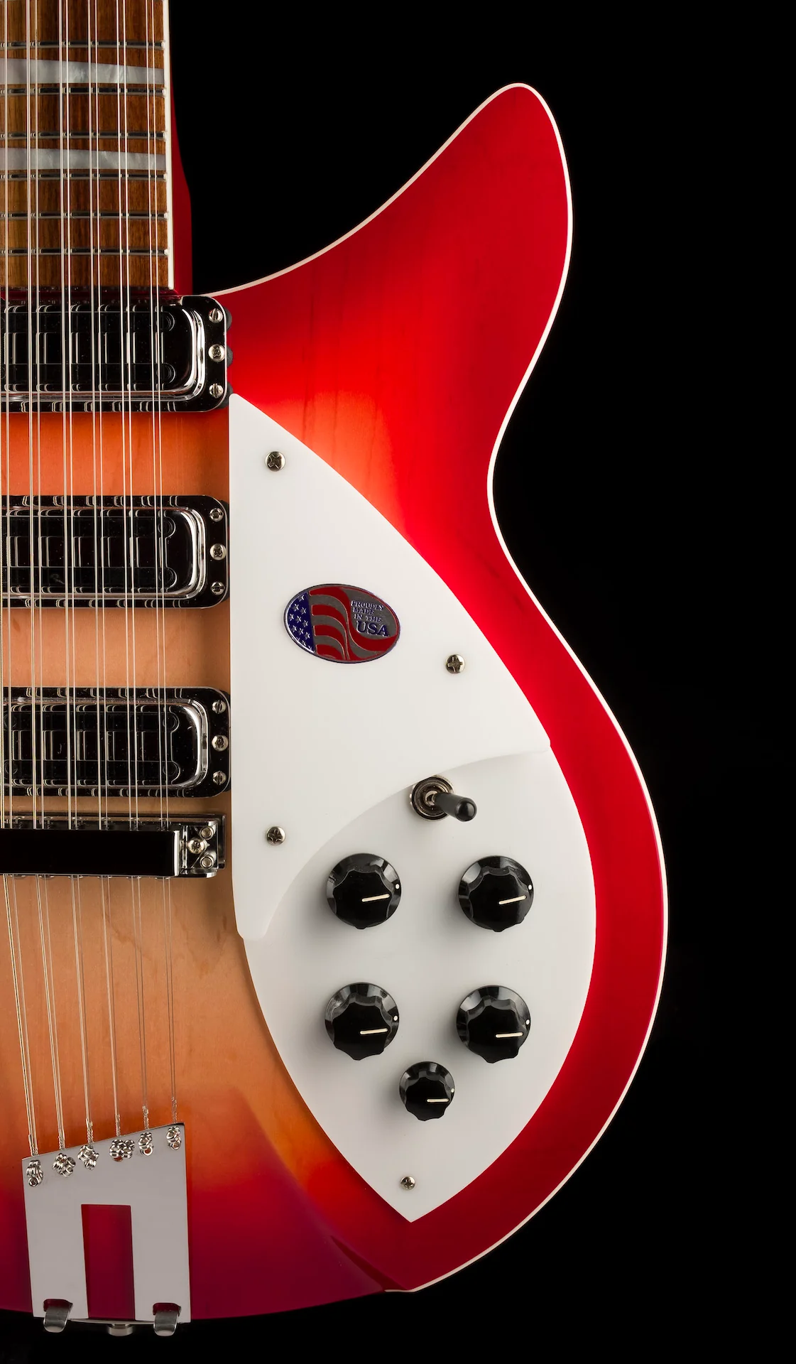 Rickenbacker 1993Plus 12 String Fireglo Semi Hollow Electric Guitar With Case - Image 9