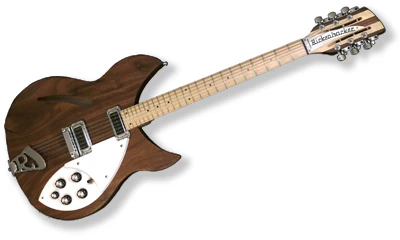 Rickenbacker 330/12W 12-string Walnut Electric Guitar With Case - Image 3