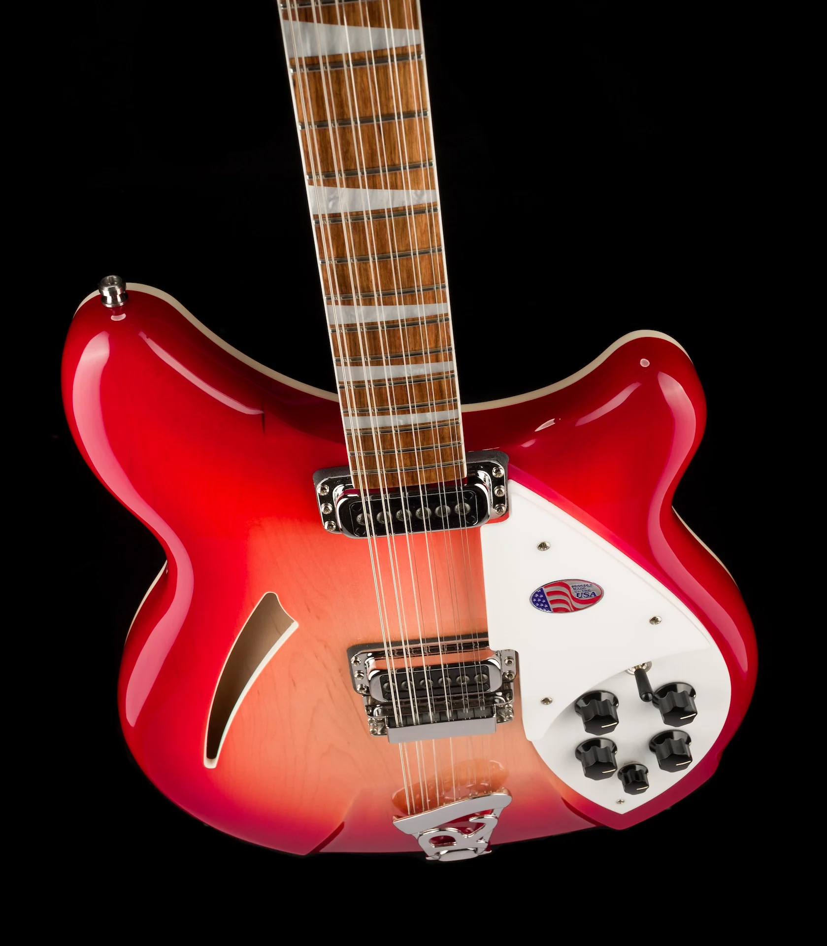 Rickenbacker 360/12 Fireglo Semi Hollow 12-String Electric Guitar with Case - Image 3