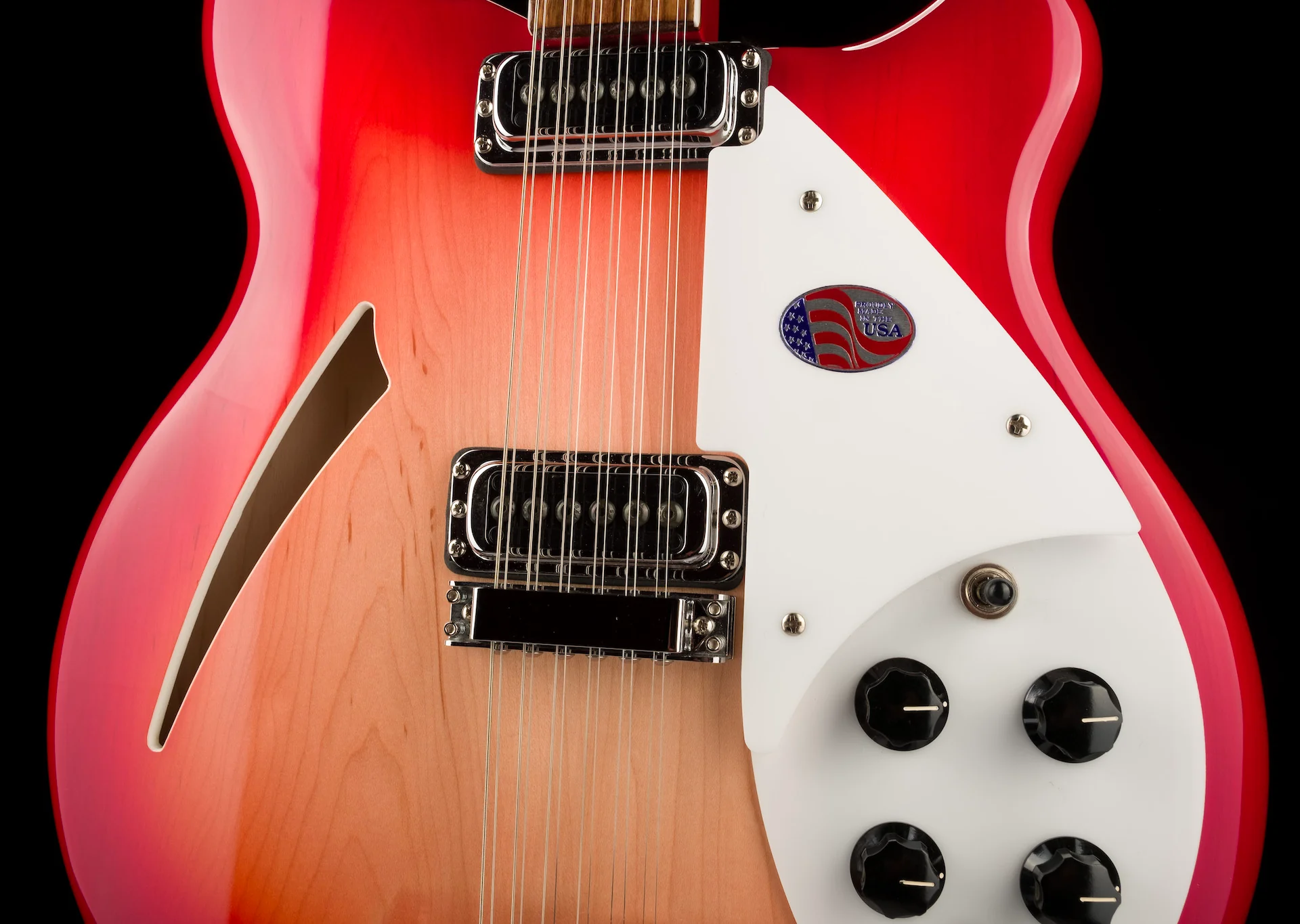 Rickenbacker 360/12 Fireglo Semi Hollow 12-String Electric Guitar with Case - Image 5