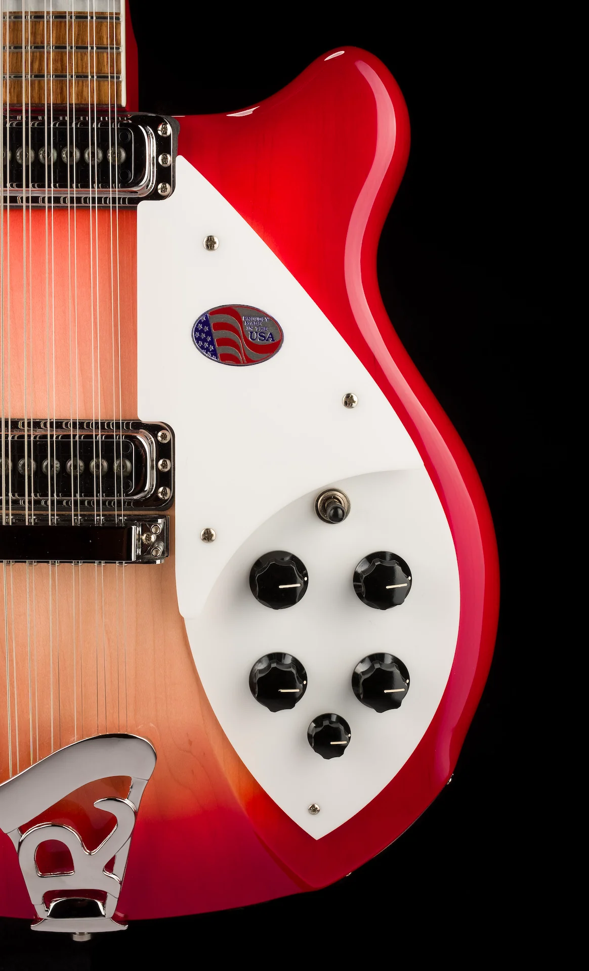 Rickenbacker 360/12 Fireglo Semi Hollow 12-String Electric Guitar with Case - Image 8